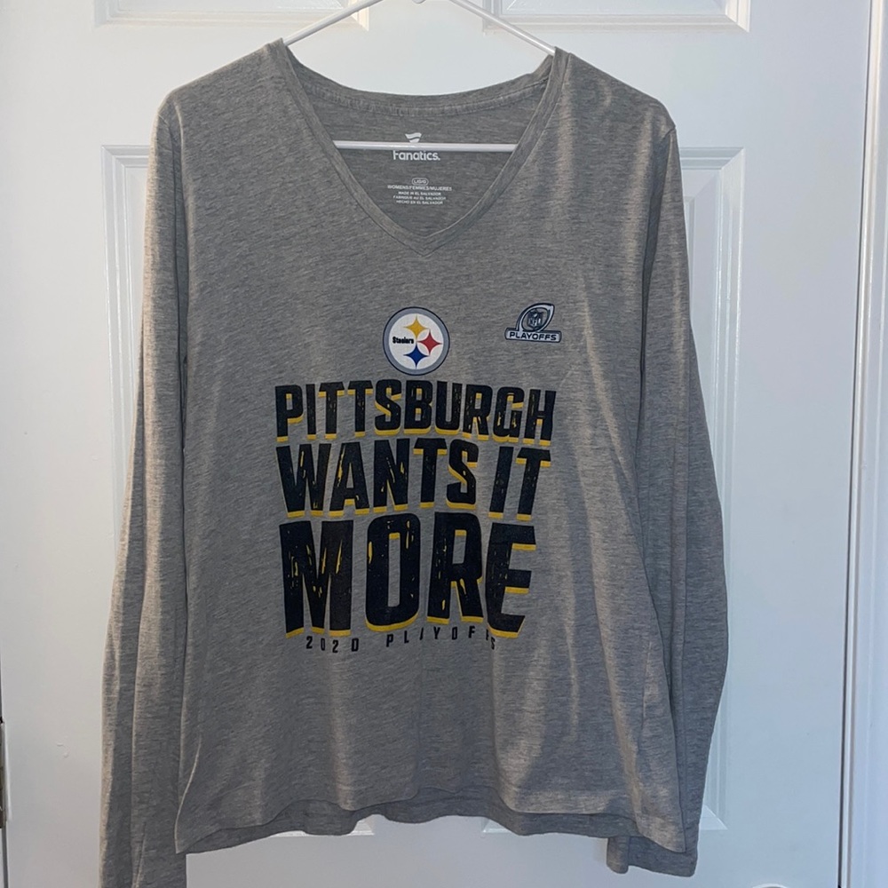 Fanatics Pittsburgh Steelers Long Sleeve 2020 Playoff Long Sleeve Shirt